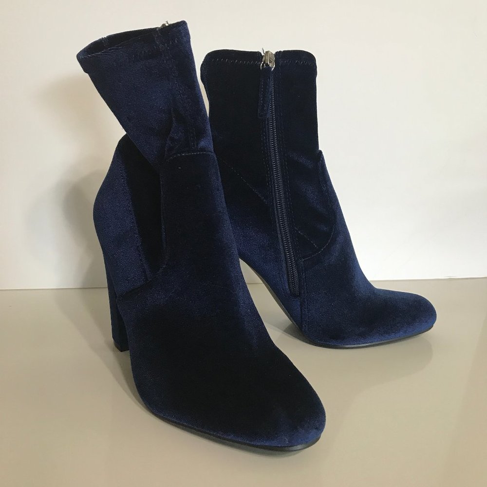 Steve Madden Velvet Heeled Boots, Size 8